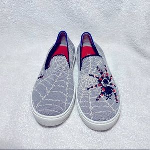 Rothys creepy crawly spider unisex slip on shoes kids size 2
